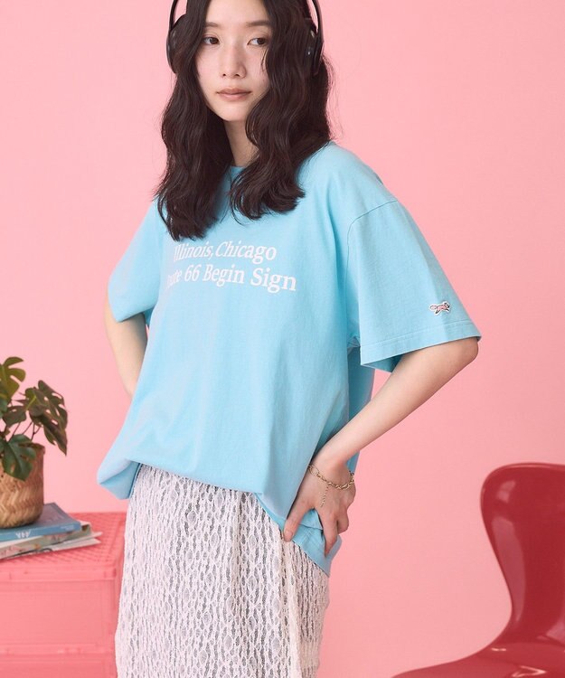 AMERICAN HOLIC 【PENNEY'S】アソートロゴTシャツ Sax
