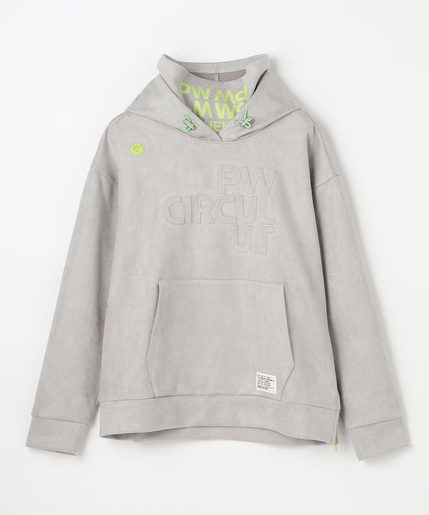 PW CIRCULUS 2025 NEW！【手洗い洗濯可】【WOMEN】スエードライク デタッチャブルフーディ ゴルフウェア レディース グレー系