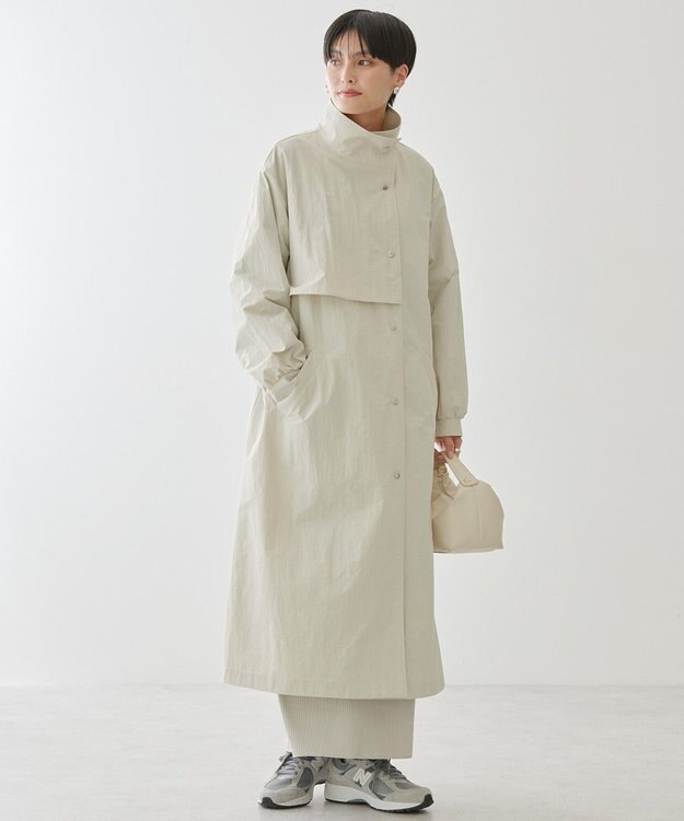 AMERICAN HOLIC スタンドカラーコート Light Beige