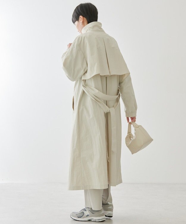 AMERICAN HOLIC スタンドカラーコート Light Beige