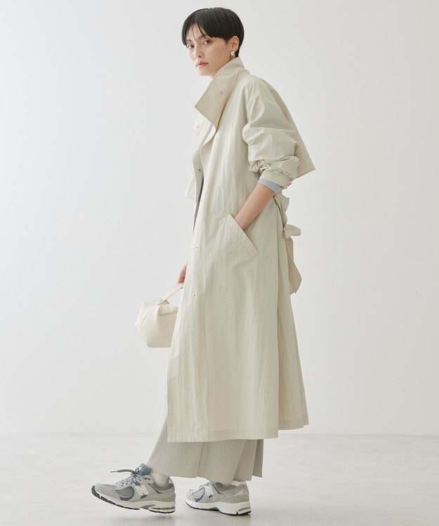 AMERICAN HOLIC スタンドカラーコート Light Beige