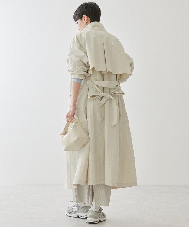 AMERICAN HOLIC スタンドカラーコート Light Beige