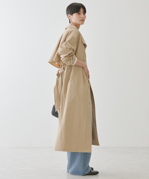 AMERICAN HOLIC スタンドカラーコート Beige