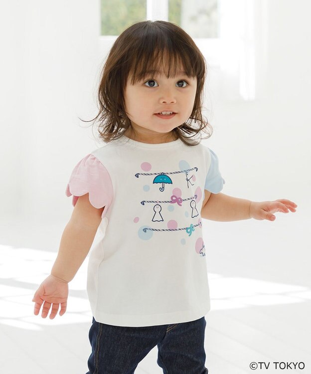 組曲 KIDS 【UVケア】【80-100㎝】シナぷしゅシャボン チュニック オフホワイト