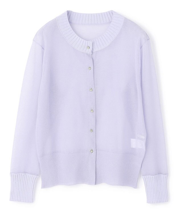 BEIGE， PYRRHOT / シアーコンビ リブカーディガン Sax