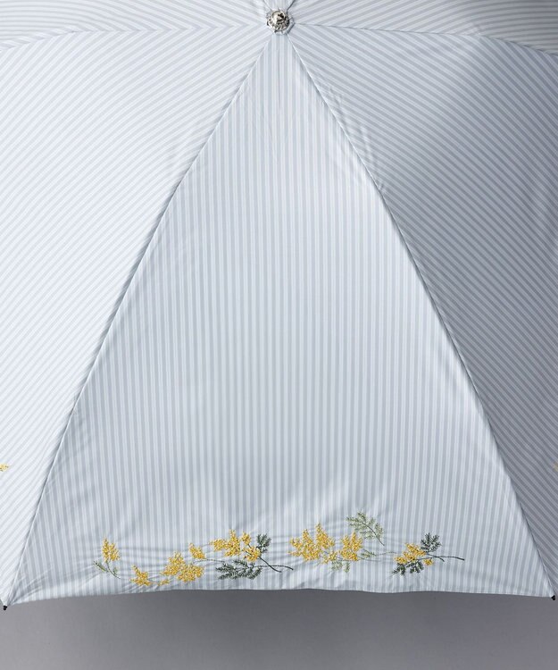 AURORA JILL STUART（ジル スチュアート） 晴雨兼用傘（折りたたみ・ミニ傘）大寸サイズ シルバーグレー