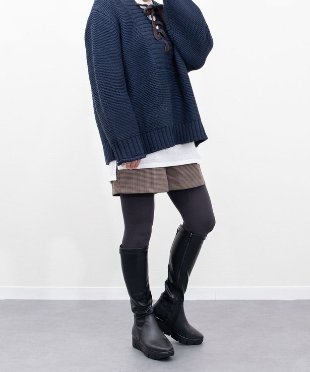 INTER-CHAUSSURES 【BUSSOLA】アイスグリップソールロングブーツ ブラック