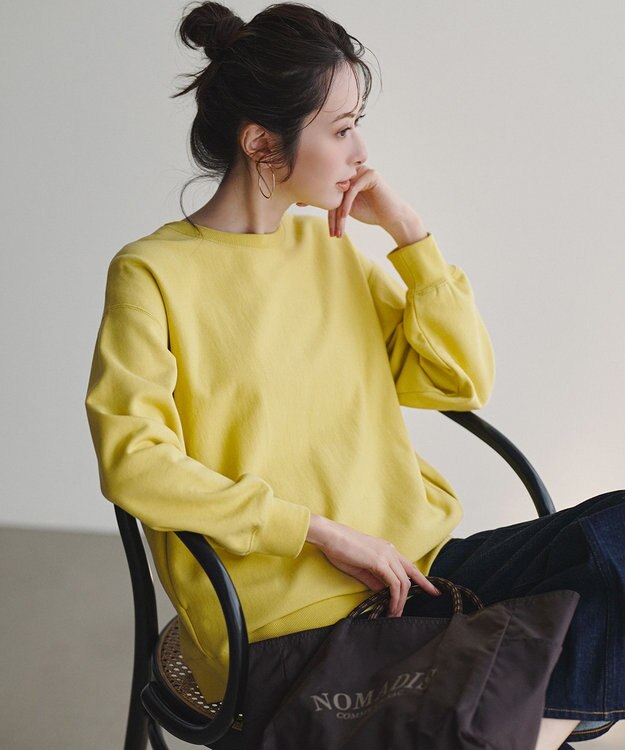 23区 【「アイスの実」とおそろいカラーあり】カラー スウェット バナナ色