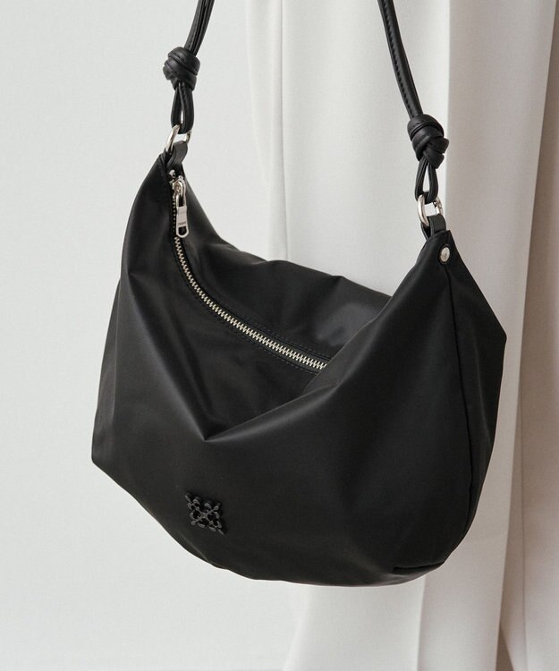 russet 【2025AW新作】クラウズナイロン ラウンド2WAYショルダーバッグ(CE-1621) Black