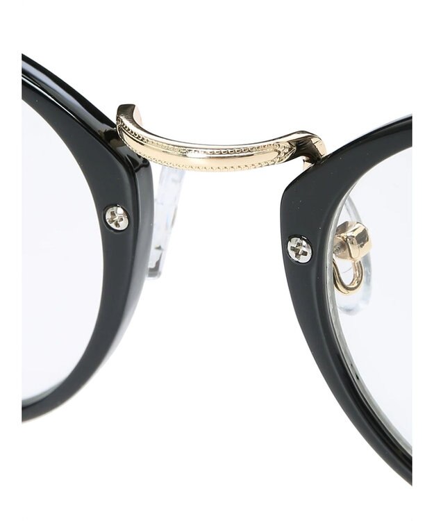 AMERICAN HOLIC ボストンフレームメタルテンプルサングラス Black