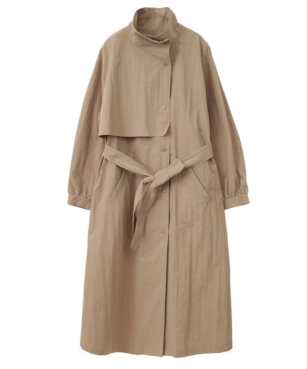 AMERICAN HOLIC スタンドカラーコート Beige