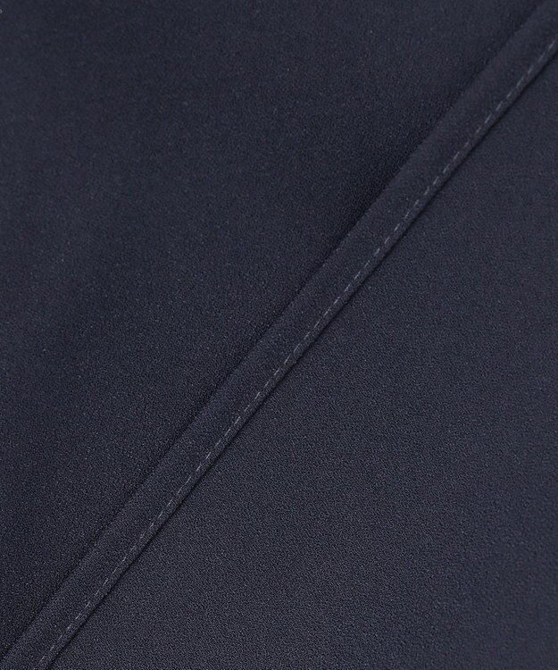 ICB 【UVカット・防シワ・洗える】ストレッチジョーゼット プルオーバーブラウス ネイビー系