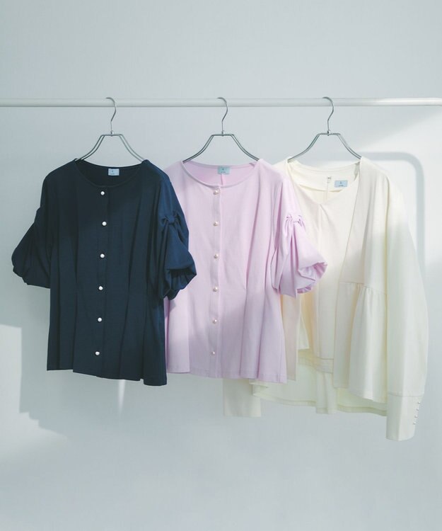 組曲 S 【美人LABコラボ】ビューティーファンクションジャージー ハートラインアンサンブル アイボリー系