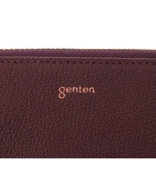 genten フレスコ　Ｌファスナー長財布 カシス