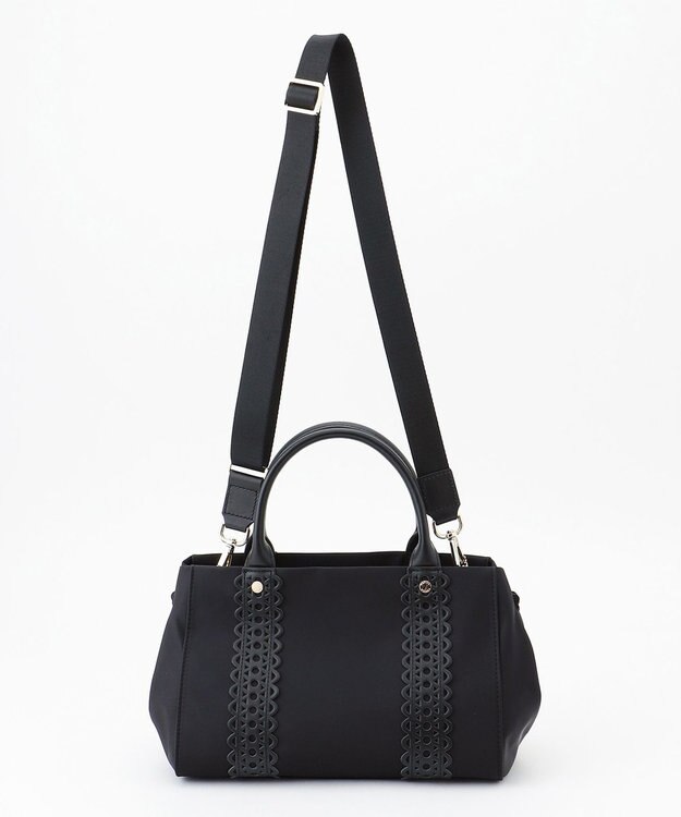 TOCCA 【大人百花掲載】LACE TOTE トートバッグ ブラック ナイロン系