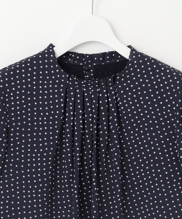 J.PRESS LADIES スクエアキカプリント カットソー ネイビー系5