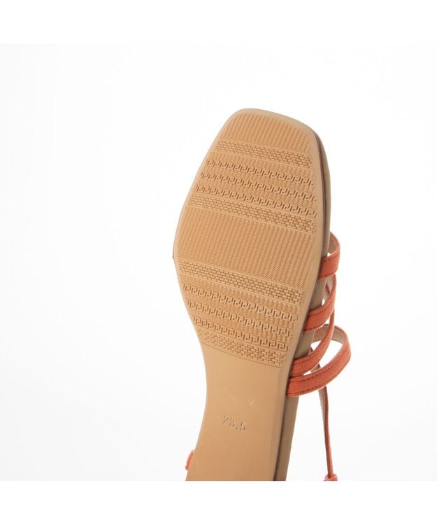 Riz raffinee <Riz raffinee>アンクルストラップサンダル オレンジスエード