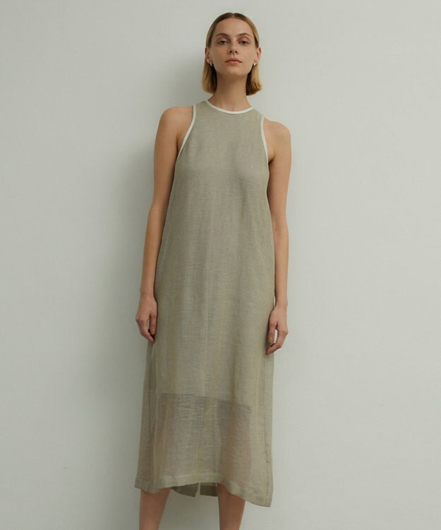 BEIGE， MATHIEU / レイヤードドレス Flax