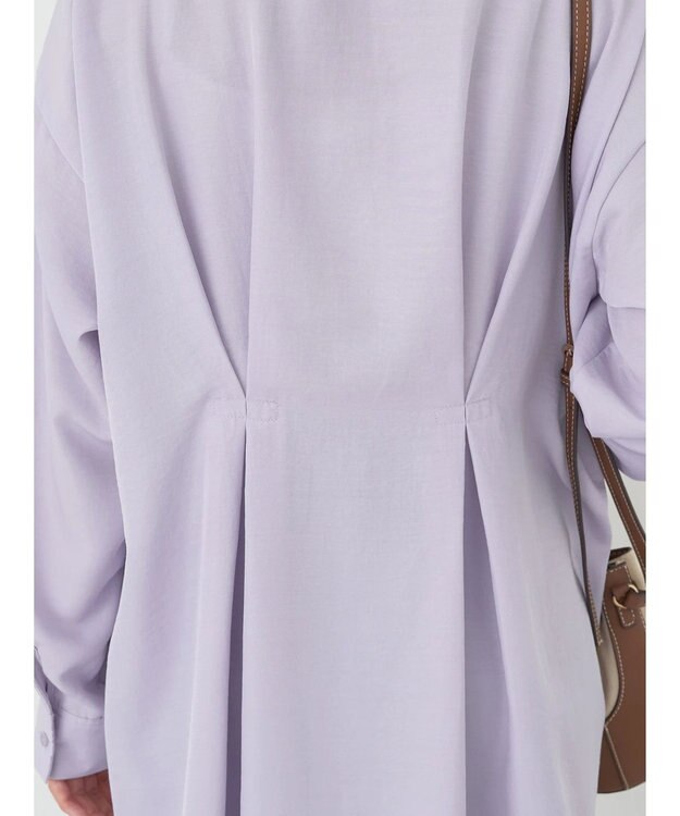 earth music&ecology バックデザインシャツ Lavender