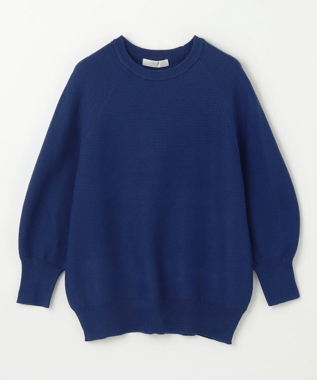 ANY L 【洗濯機可/6色展開】ラウンドネックガーターニット ロイヤル