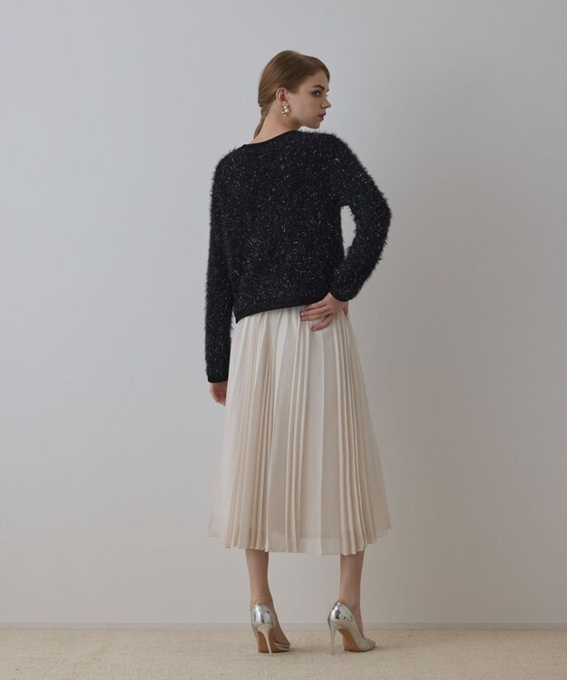 GRACE CONTINENTAL メッシュプリーツスカート キナリ