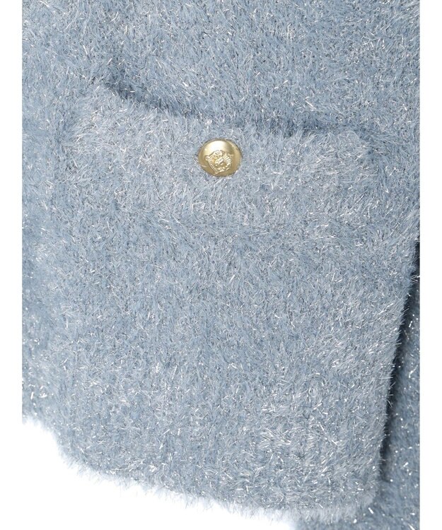 earth music&ecology キラキラシャギーカーディガン Sax