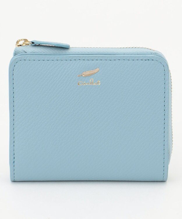 airlist Lファスナー二つ折り財布 Mokka モッカ ライトブルー