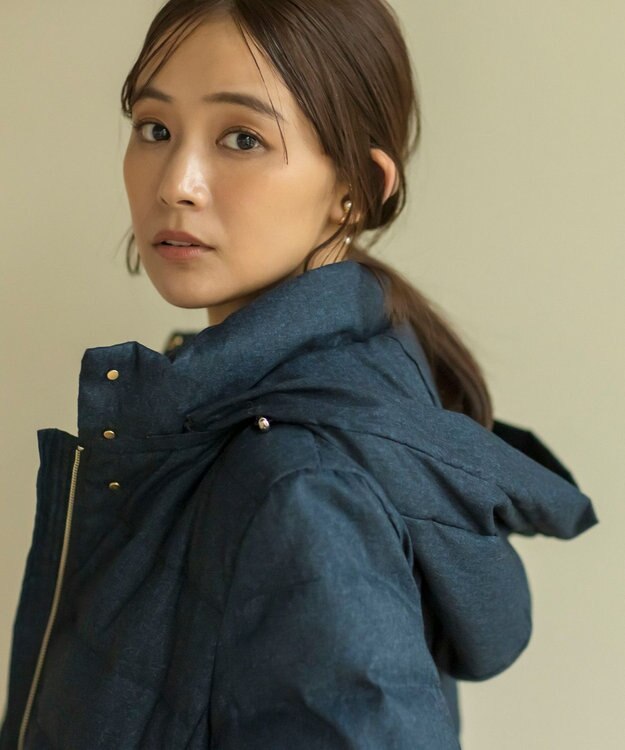 組曲 S ライトタフタショートダウンコート 【WEB限定】ネイビーツイード系5