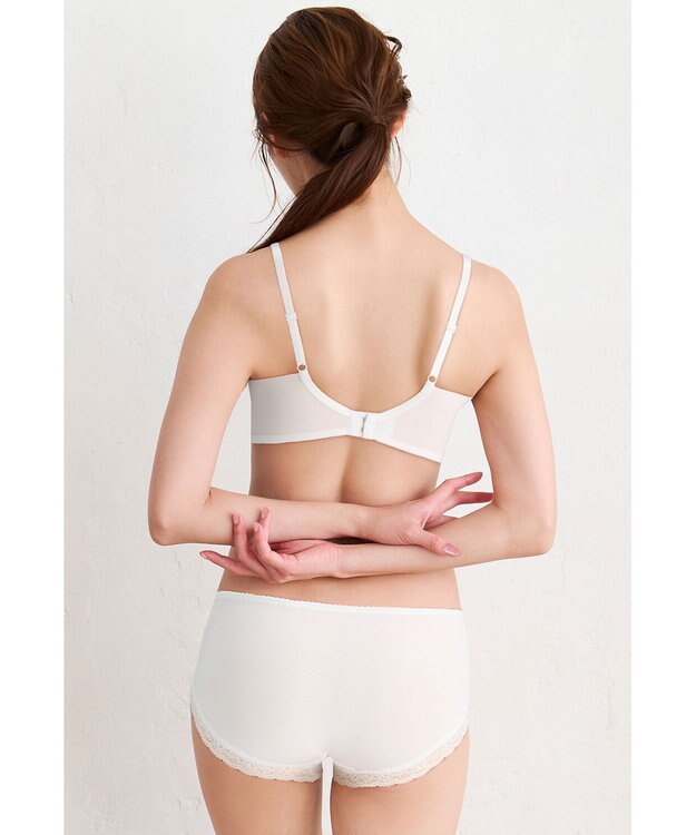 WACOAL ショーツ 【ハグするブラ】 BXB478とペア はきこみ丈あさめ やわらかく伸びる(バック) レディース PXB178 /ワコール ホワイト