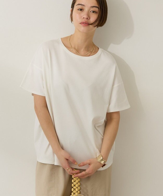 AMERICAN HOLIC 【接触冷感】フレンチスリーブコクーンプルオーバー Off White