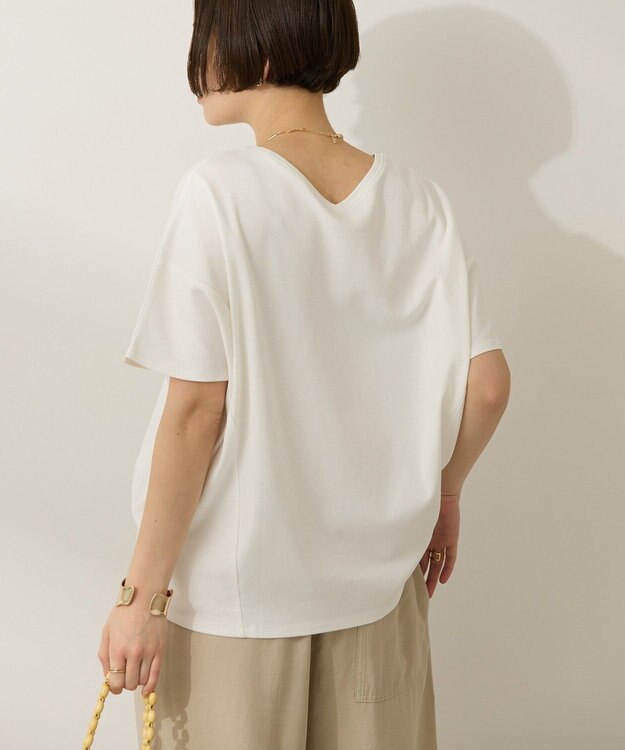 AMERICAN HOLIC 【接触冷感】フレンチスリーブコクーンプルオーバー Off White