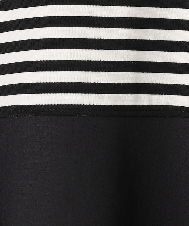 UNFILO BEAUTY FORM-T コンビティアード Ｔシャツ ボーダーブラック