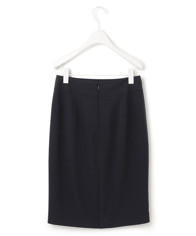 ICB L 【洗える】レーヨンライクトロ タイトスカート ネイビー系