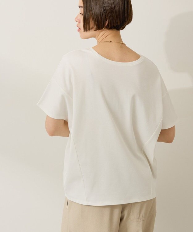 AMERICAN HOLIC 【接触冷感】フレンチスリーブコクーンプルオーバー Off White
