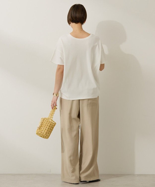 AMERICAN HOLIC 【接触冷感】フレンチスリーブコクーンプルオーバー Off White