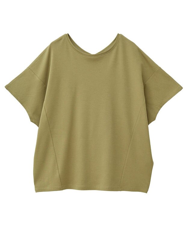 AMERICAN HOLIC 【接触冷感】フレンチスリーブコクーンプルオーバー Olive