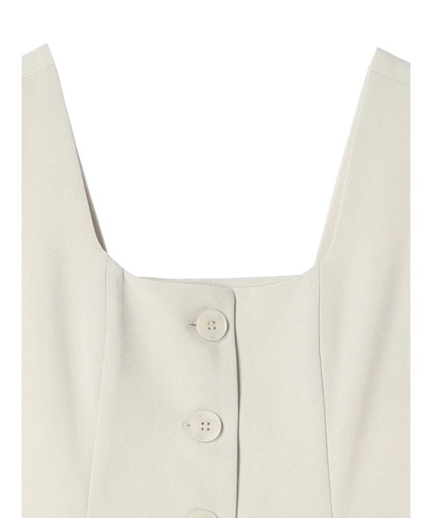 YECCA VECCA リネンライクビスチェベスト Light Beige