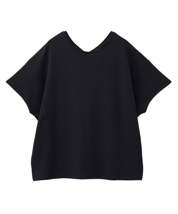 AMERICAN HOLIC 【接触冷感】フレンチスリーブコクーンプルオーバー Black