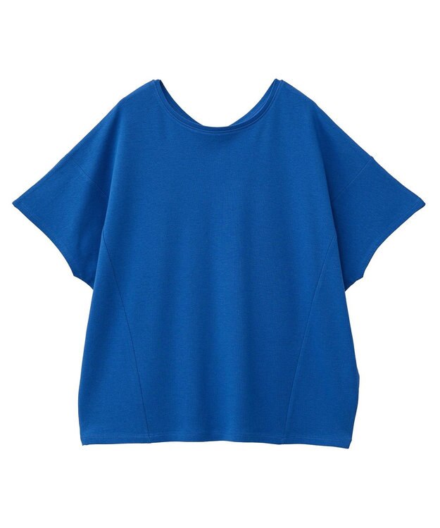 AMERICAN HOLIC 【接触冷感】フレンチスリーブコクーンプルオーバー Deep Blue