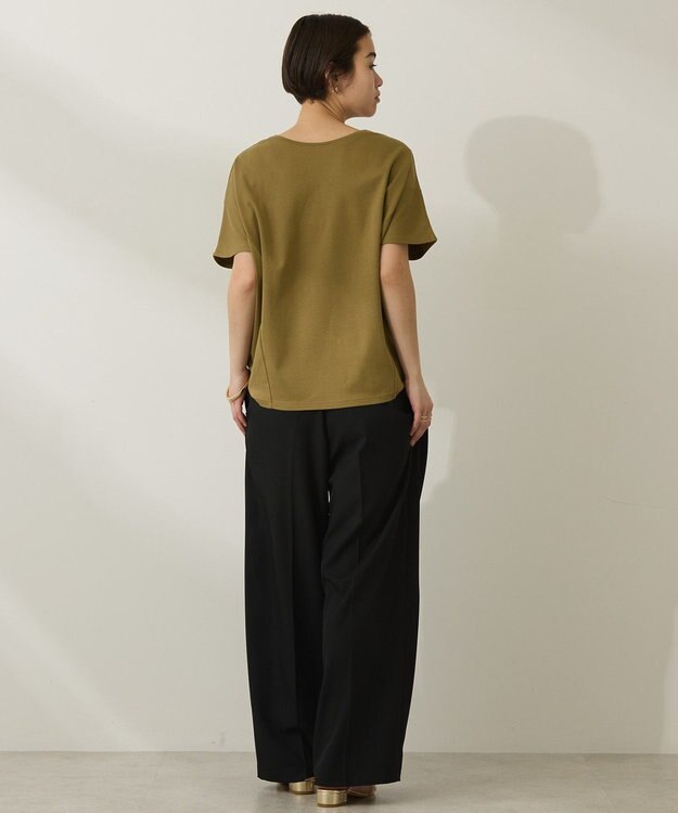 AMERICAN HOLIC 【接触冷感】フレンチスリーブコクーンプルオーバー Olive