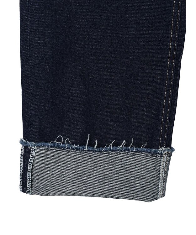 Green Parks ロールアップストレートデニムパンツ One Wash