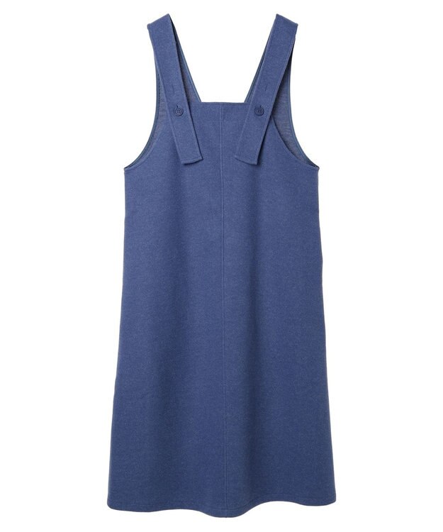 earth music&ecology 前後２ｗａｙ圧縮ニットジャンスカ Blue