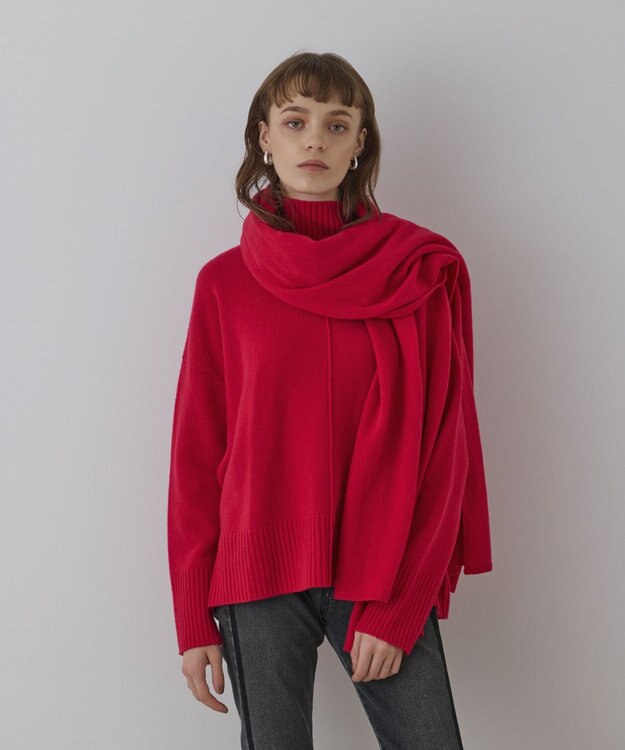 GRACE CONTINENTAL ウールストール ピンク