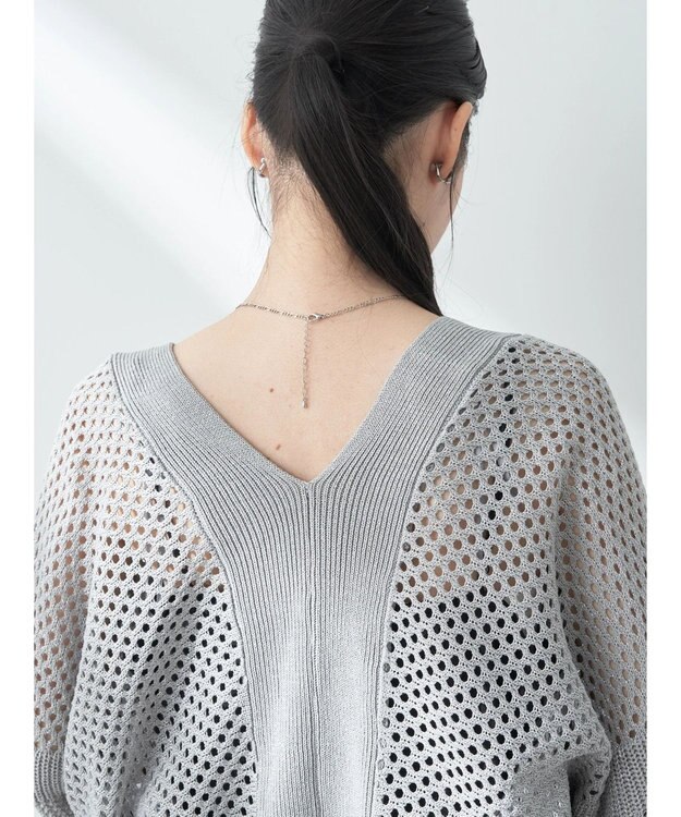 earth music&ecology メッシュボレロ Gray