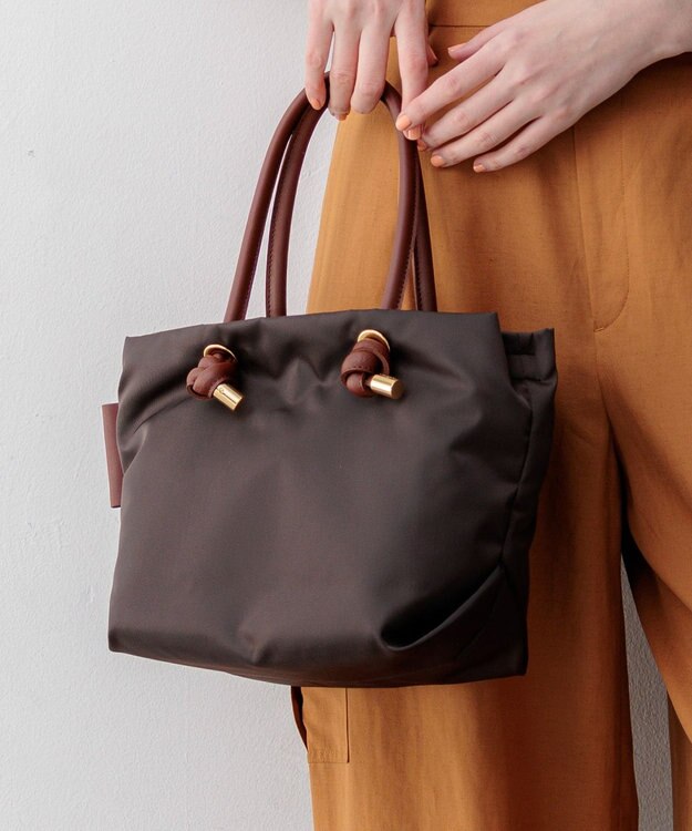 23区 VIOLAd'ORO 2WAY ナイロン トートバッグ (Sサイズ) ダークブラウン系