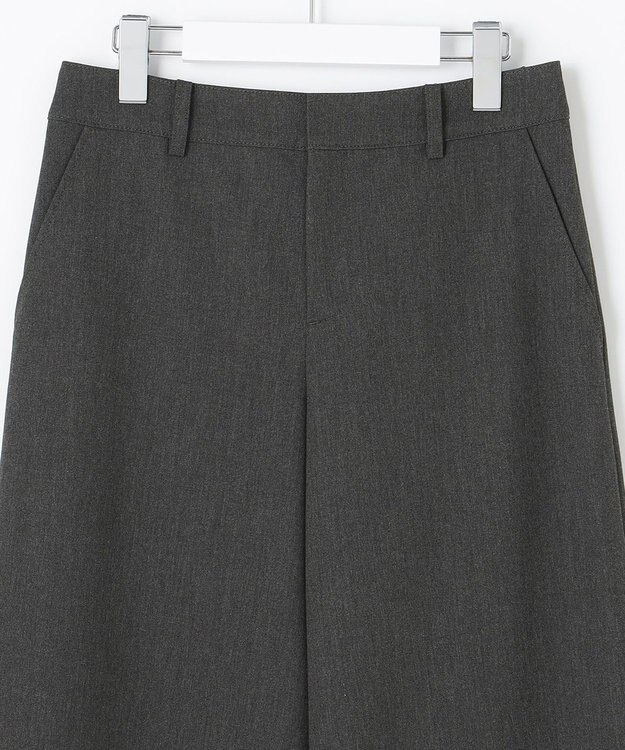 J.PRESS LADIES S 【洗える】アルガンシルク ワイドパンツ グレー系