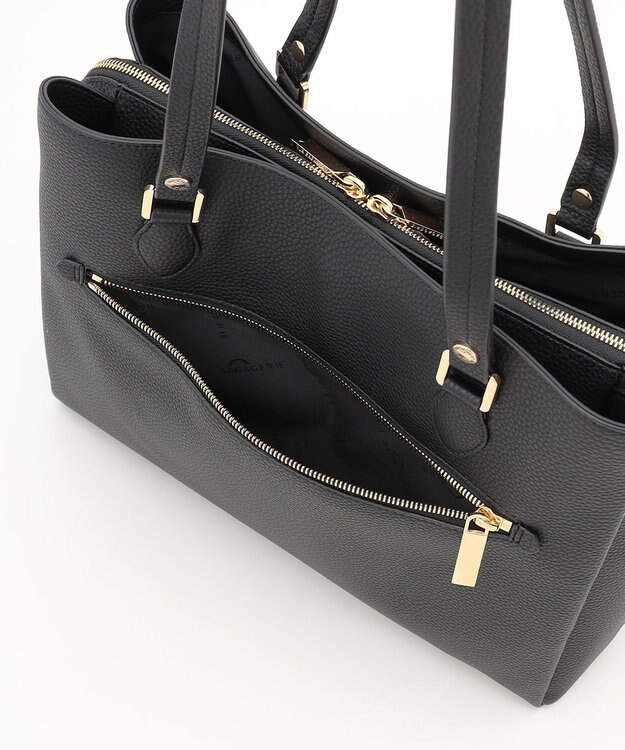 LA BAGAGERIE ベーシック　フェイクレザートート ブラック