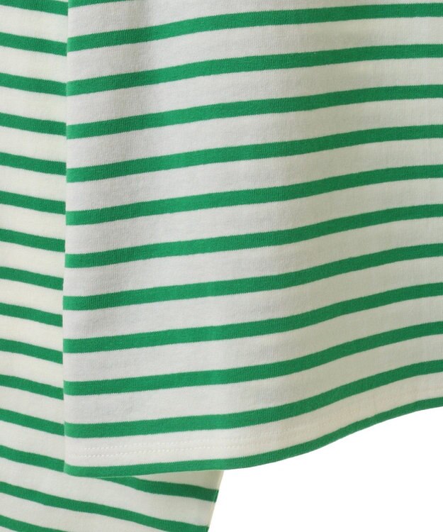 Green Parks ボックスシルエットボーダープルオーバー Green