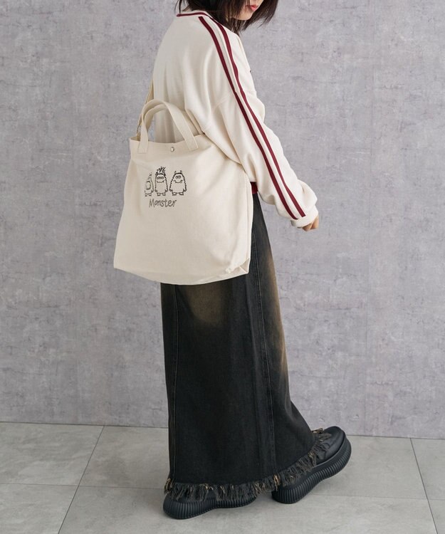 WEGO 2wayキャンバストート 柄6