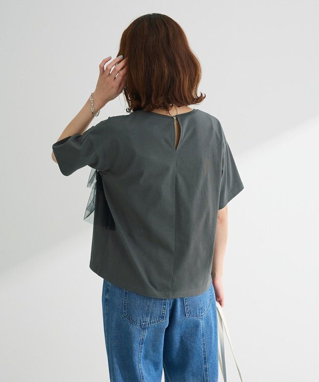 Green Parks ・ＥＬＥＮＣＡＲＥ　ＤＵＥ　チュールフリルレイヤーＴＥＥ Khaki